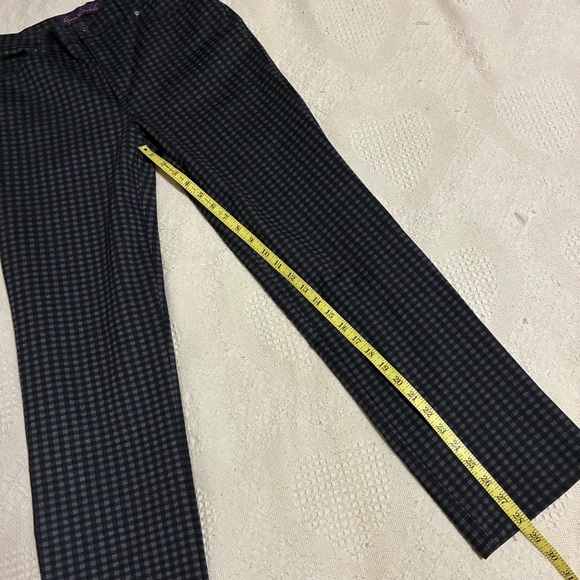 Gloria Vanderbilt Amanda Pants Trousers Stretch Black and Gray Plaid Size 8 - Picture 6 of 11